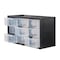 Stanley Stanley 14.25 in. W X 8.25 in. H X 6 in. D Storage Organizer Polypropylene 9 compartments Black/Clea STST40709 - alternate 2
